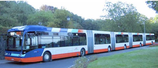 Chinese long public bus