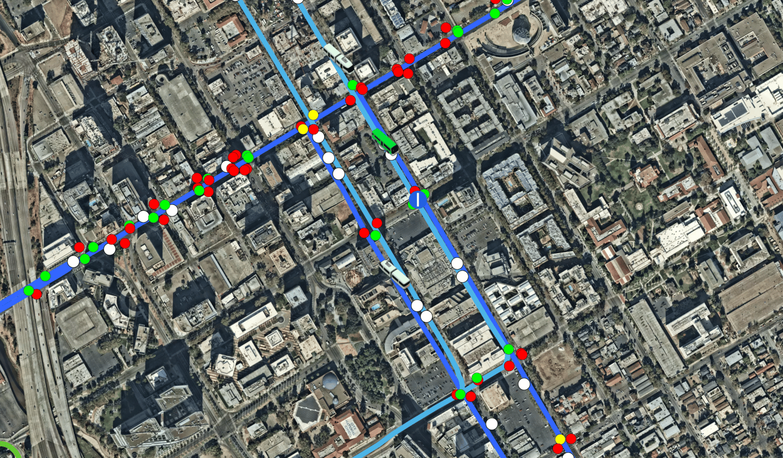 Downtown San Jose transit map