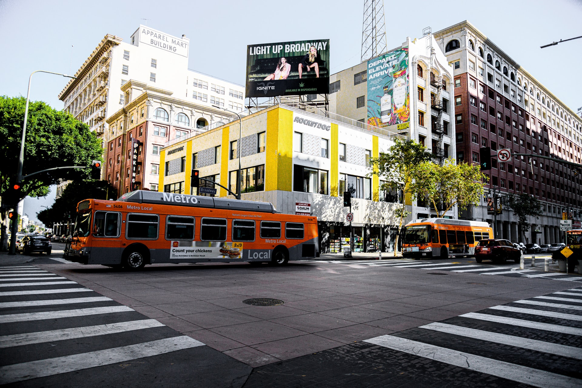 LA Metro Bus in Motion